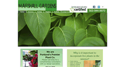 Desktop Screenshot of marshallgardensonline.com