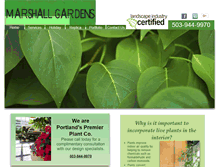 Tablet Screenshot of marshallgardensonline.com